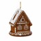 RC Home Decor; 3.15” LED Frosted Gingerbread House Hanging Ornament - Festive Christmas Décor; Category:Hanging Figurines; Image:2